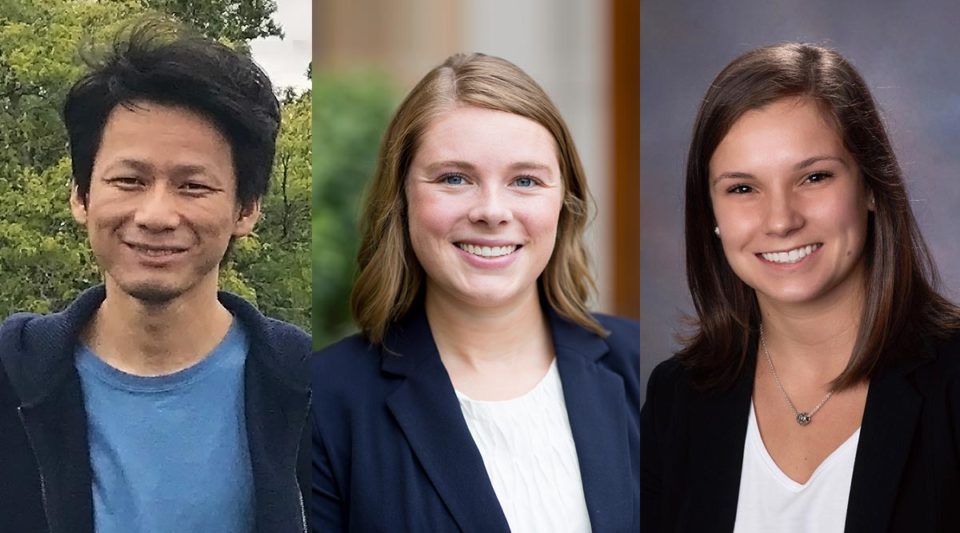 Liao Chen, Aubrey Jeffries, and Deanna Poirier